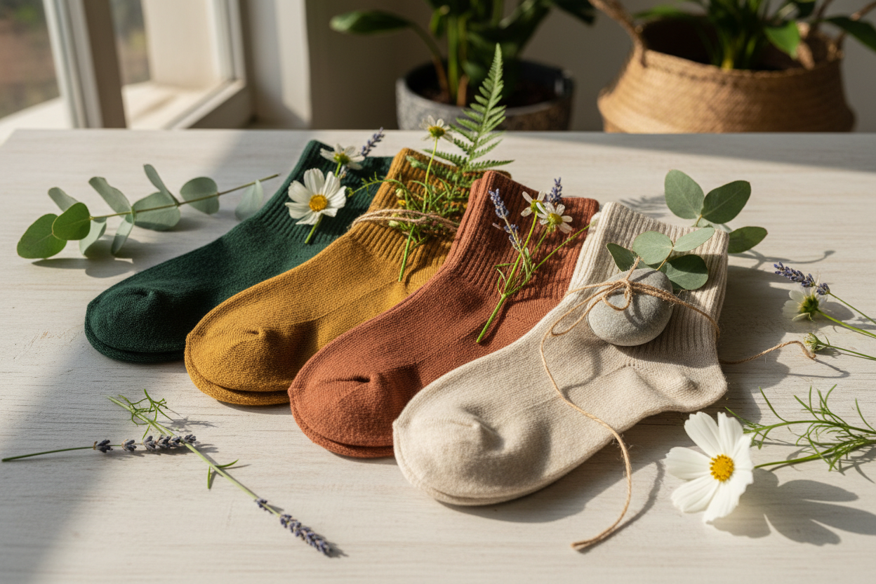 자연스러운 양말 디스플레이