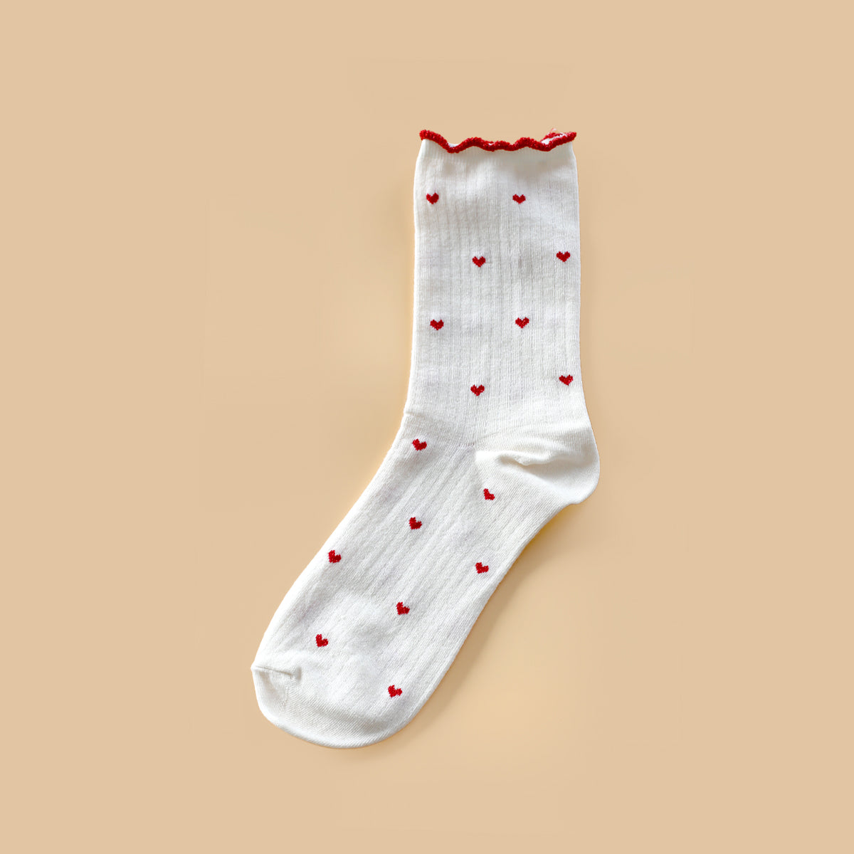 Heart Paillettes blanc